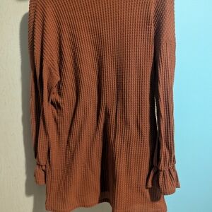 Velvet Torch Terracotta Knit Top